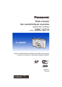 Mode d’emploi Panasonic DMC-SZ10EF Lumix Appareil photo numérique