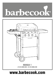 Manual de uso Barbecook Manua 1 Barbacoa