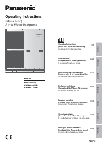 Manual de uso Panasonic WH-MXC09G3E5 Bomba de calor