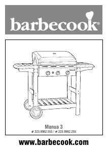 Használati útmutató Barbecook Manua 3 Grillsütő