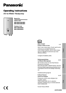 Kullanım kılavuzu Panasonic WH-UD05HE5 Isı pompası