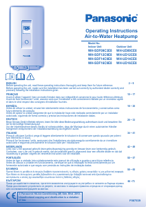Manual de uso Panasonic WH-UD14CE8 Bomba de calor