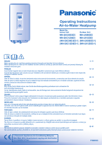 Manual de uso Panasonic WH-SXC09D3E5-1 Bomba de calor