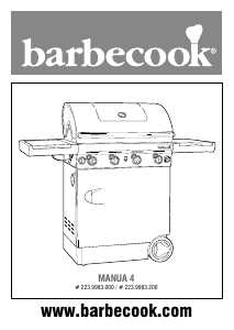 Manual Barbecook Manua 4 Barbecue
