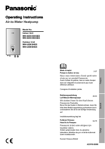 Mode d’emploi Panasonic WH-SDC03H3E5 Pompe à chaleur