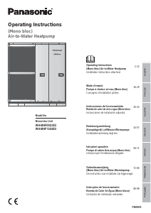 Handleiding Panasonic WH-MHF09G3E5 Warmtepomp