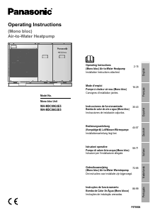 Handleiding Panasonic WH-MDC06G3E5 Warmtepomp