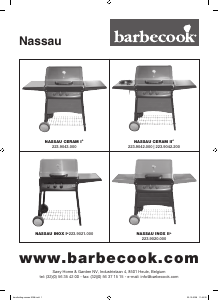 Bruksanvisning Barbecook Nassau Ceram II Black Utegrill