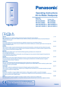 Manual de uso Panasonic WH-SXC12D6E5-1 Bomba de calor