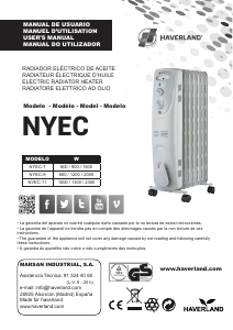 Manual Haverland NYEC-11 Aquecedor