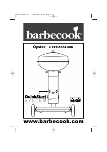 Manual Barbecook Oyster Ceram Grelhador