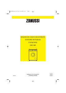 Manual Zanussi ZWD1005 Máquina de lavar e secar roupa
