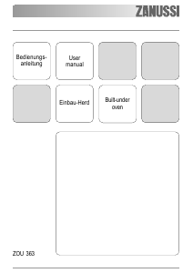 Bedienungsanleitung Zanussi ZOU363X Herd