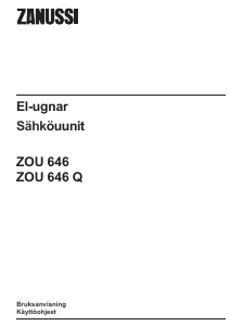 Bruksanvisning Zanussi ZOU646N Spis