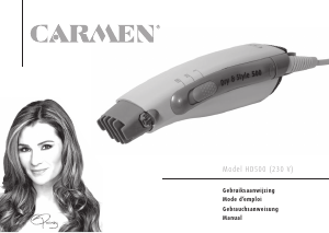 Mode d’emploi Carmen HD 500 Dry and Style 500 Sèche-cheveux