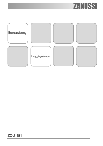Bruksanvisning Zanussi ZOU481XQ Komfyr