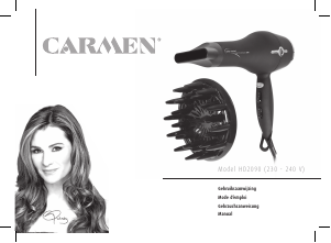 Handleiding Carmen HD 2090 High Performance 2000 Haardroger