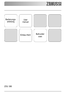 Bedienungsanleitung Zanussi ZOU365X Herd