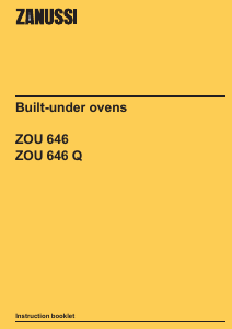 Bruksanvisning Zanussi ZOU646W Spis