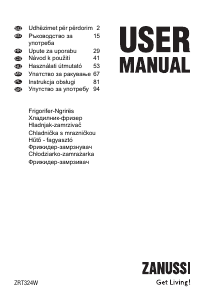 Instrukcja Zanussi ZRT324W Lodówko-zamrażarka