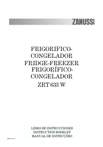 Manual de uso Zanussi ZRT633W Frigorífico combinado