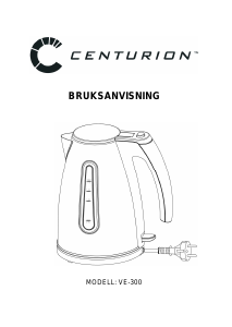 Bruksanvisning Centurion VE300 Vattenkokare