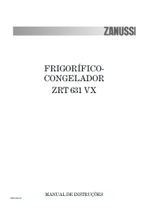 Manual Zanussi ZRT631VX Frigorífico combinado