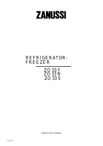 Manual Zanussi ZO33Y Fridge-Freezer