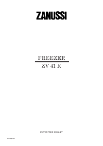 Manual Zanussi ZV 41 R Freezer