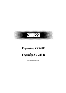 Bruksanvisning Zanussi ZV 245 R Fryser