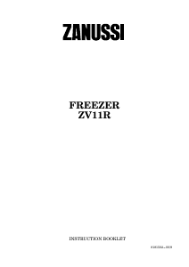 Manual Zanussi ZV 11 R Freezer
