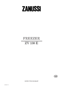 Manual Zanussi ZV 130 E Freezer