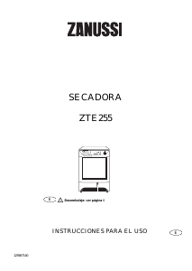 Manual de uso Zanussi ZTE 255 Secadora