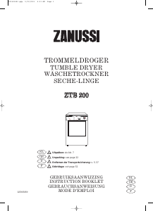Bedienungsanleitung Zanussi ZTB 200 Trockner