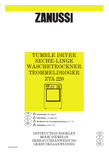 Bedienungsanleitung Zanussi ZTA 220 Trockner