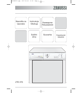 Руководство Zanussi ZTE 270 Сушильная машина