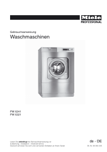 Bedienungsanleitung Miele PW 6241 G Waschmaschine