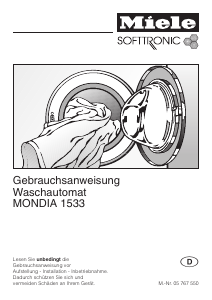 Bedienungsanleitung Miele Mondia 1533 Waschmaschine