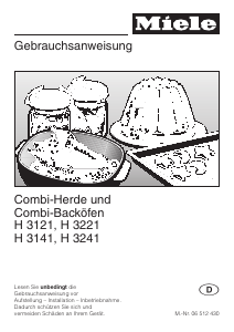 Bedienungsanleitung Miele H 3141 B Backofen