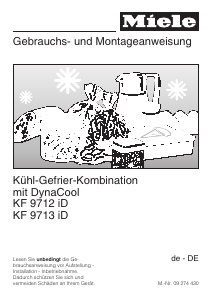 Bedienungsanleitung Miele KF 9712 iD Kühl-gefrierkombination