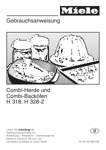 Bedienungsanleitung Miele H 318 B-KAT Herd
