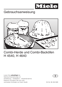 Bedienungsanleitung Miele H 4640 B-KAT Herd