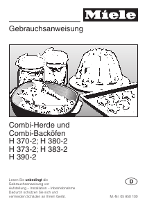 Bedienungsanleitung Miele H 390-2 B-KAT Herd