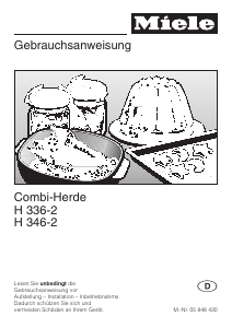 Bedienungsanleitung Miele H 336-2 E-KAT Herd