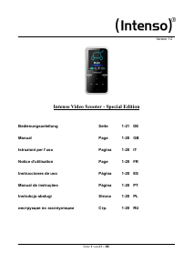 Handleiding Intenso Video Scooter Special Edition Mp3 speler