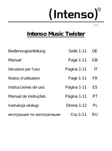 Manual Intenso Music Twister Leitor Mp3