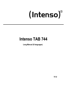 Manual de uso Intenso TAB 744 Tablet