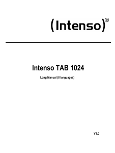 Instrukcja Intenso TAB 1024 Tablet