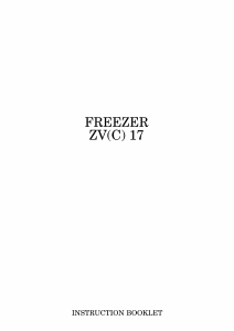 Manual Zanussi ZV 17 Freezer
