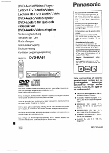 Mode d’emploi Panasonic DVD-RA61EG Lecteur DVD